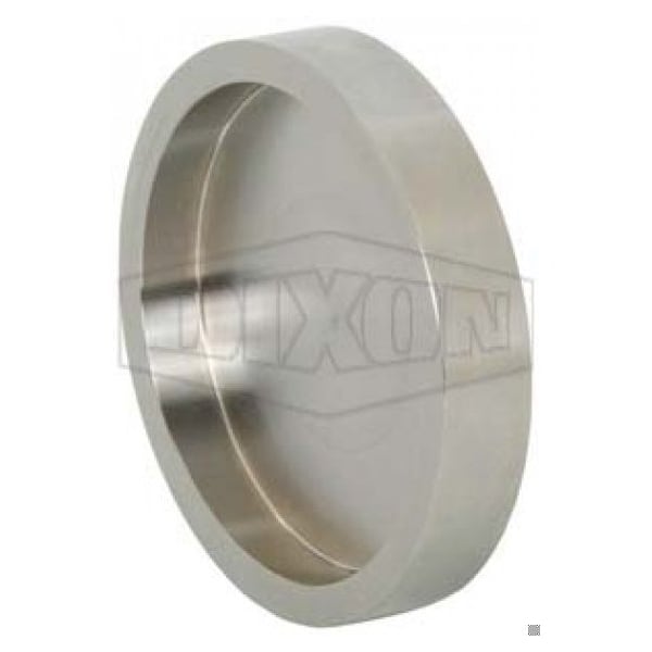 Solid End Cap, 4 in, Female I-Line, 304 SS, Domestic